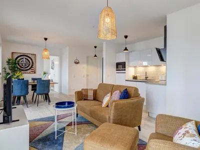 Wohnzimmer Bernsteinquartier, Whg. 02.25