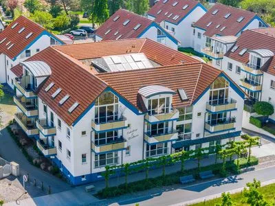 Luftaufnahme Residenz am Strand Wohnung 3-54