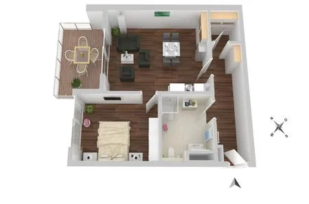 Ferienwohnung Hafenblick Waren (Müritz) – Grundriss  Hafenblick