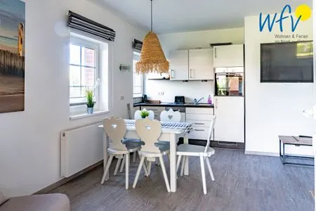 Küche / Küchenzeile Ferienhaus am Gutspark Dranske Ferienwohnung Sonnentag