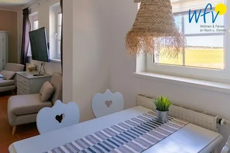 Küche / Küchenzeile Ferienhaus am Gutspark Dranske Ferienwohnung Sonnenhut