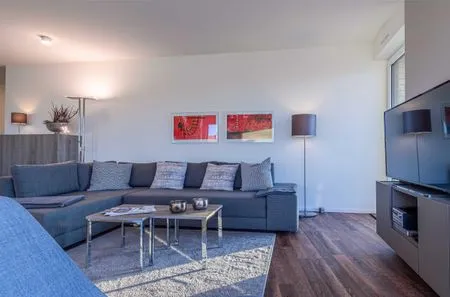Ferienwohnung Quartier Lounge Hafenresidenz Waren (Müritz) - Wohnzimmer  Quartier Lounge