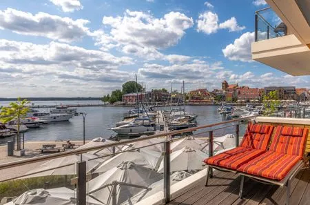 Ferienwohnung Müritzoase Hafenresidenz Waren (Müritz) - Balkon am Wasser  Müritzoase