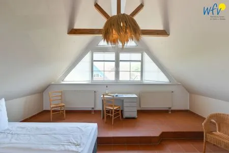Schlafzimmer Ferienhaus am Gutspark Dranske Ferienwohnung Sonnenliebe