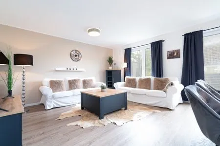 Wohnzimmer Ferienhaus "Sunseeker House No. 2"