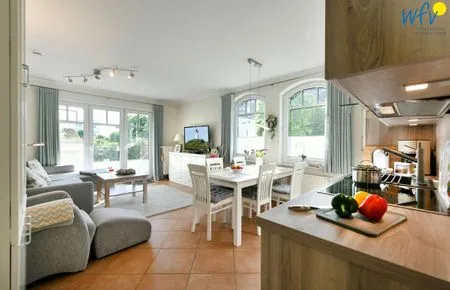 Wohnzimmer Villa Kranich Ferienwohnung 1