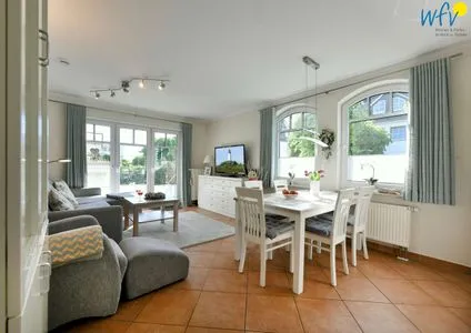 Wohnzimmer Villa Kranich Ferienwohnung 1