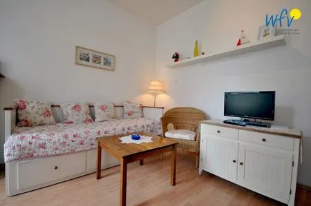 Wohnzimmer Kirchstr. 11 Borkum Ferienwohnung 11