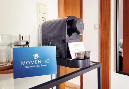 Caffissimo Kaffeemaschine mit 2 Willkommens-Pads Dachgeschoss Ferienunterkunft ohne Küche in Strandnähe - Ideal für Kurztrips