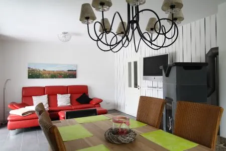 Wohnzimmer Ferienhaus Fentjebloom