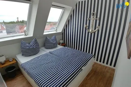 Schlafzimmer Villa Petersen Ferienwohnung Traumblick