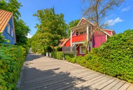 Hauptansicht Dünenhäuser Ückeritz UnserUsedomDe FeWo ca.80qm mit privater Sauna und Kamin, Parkplatz, direkt am Strand. 7/3