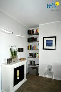 Wohnzimmer Landhaus Gertrude Ferienwohnung Muschelweg