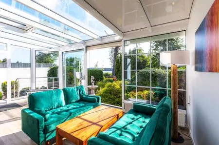 Ferienwohnung Lakeside House Waren (Müritz) - Blick in den Wintergarten  Lakeside House