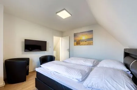 Ferienhaus Casa Castagno Blick in eins der Schlafzimmer  Casa Castagno