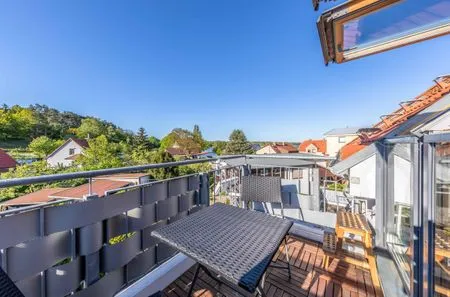 Ferienwohnung Seeuferblick Waren (Müritz) - Balkonblick  Seeuferblick