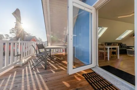 Ferienwohnung Merlin Ausguck Röbel/Müritz - Sonnen-Balkon  Merlin Ausguck