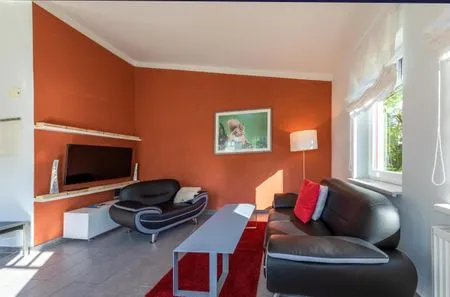 Ferienwohnung Zwergtaucher Blick in das Wohnzimmer  Zwergtaucher