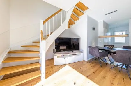 Ferienwohnung SeeGlück Treppe zum Obergeschoss  SeeGlück