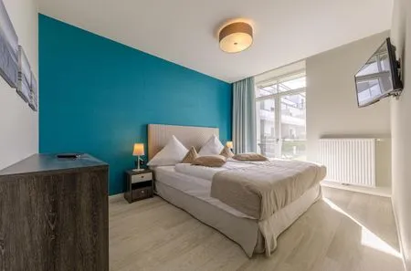 Ferienwohnung Sonnenblume Ostseebad Wustrow - Schlafzimmer  Seerose