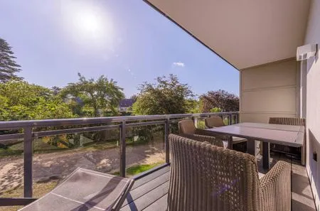 Ferienwohnung Wiesenkieker Ostseebad Wustrow - ZweiWasser Alte Seefahrtschule Balkon  Wiesenkieker