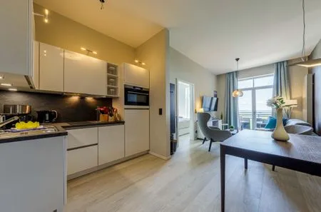 Ferienwohnung Ostseestern Ostseebad Wustrow ZweiWasser Alte Seefahrtschule Küche und Essbereich  Ostseestern