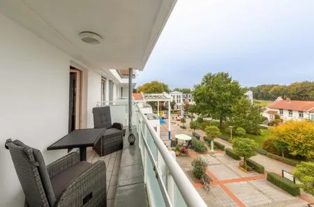 Ferienwohnung Ostseeperle Zingst - Balkonblick  Ostseeperle