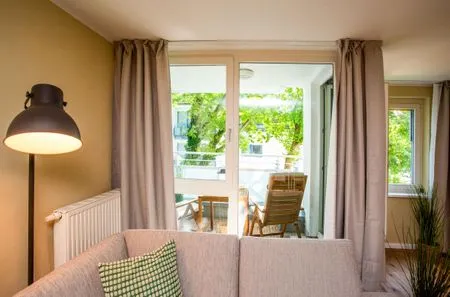 Ferienwohnung Meereswoge Zingst Aparthotel Zingst - Blick ins Grüne  Meereswoge Zingst