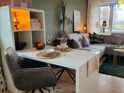 Wohnzimmer Holiday Residenz II Ferienwohnung Nordseeliebe
