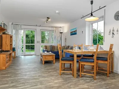 Wohnzimmer Landhaus am Meer Seerose