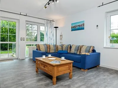 Wohnzimmer Landhaus am Meer Seerose