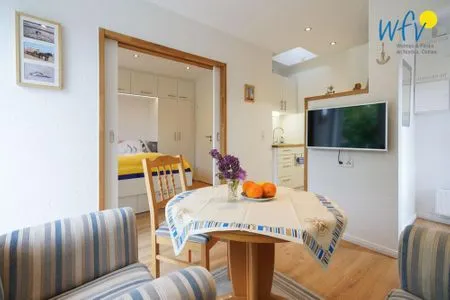 Wohnzimmer Haus Rheiderland Ferienwohnung Casita