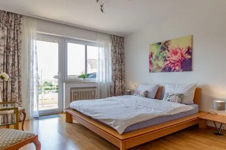 Schlafzimmer Silvanerlaube Ferienwohnung Silvanerlaube A