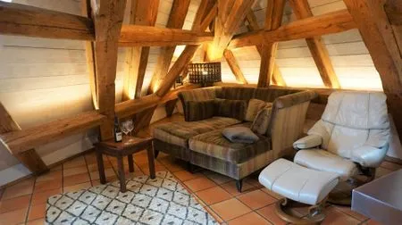 Wohnzimmer Ferienwohnung Am Klosterhof