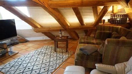 Wohnzimmer Ferienwohnung Am Klosterhof