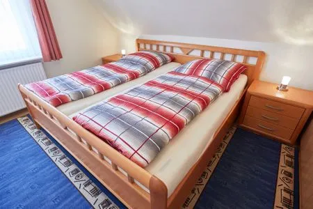 Schlafzimmer Haus Seute Deern - Ferienwohnung 1 - Muschel