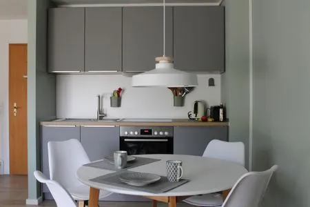 Wohnzimmer Hus op de Wurth Ferienwohnung seaside sixteen