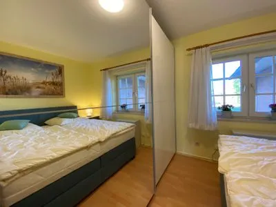 Schlafzimmer Hus op de Wurth Ferienwohnung 7