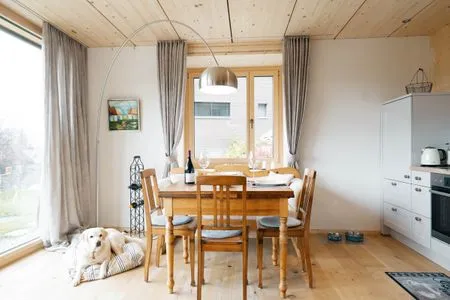 Küche / Küchenzeile Apartment Strohballenhaus