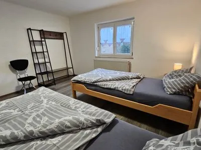 Schlafzimmer Ferienwohnung "Amperschlucht"