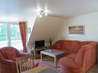 Wohnzimmer Seeschlößchen Ferienwohnung 7