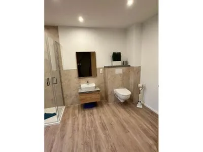 Badezimmer in der 1. Etage  Kuttels Koje