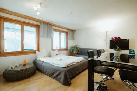 Wohnzimmer Apartment Bergzauber