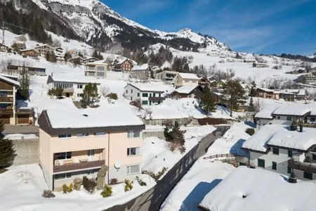 Vogelperspektive Apartment Alpenblick