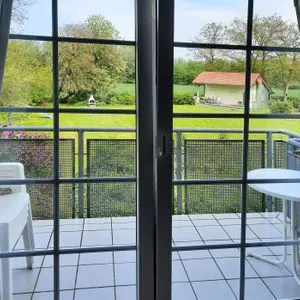 Gartenblick Landhaus am Meer Friesenstübchen