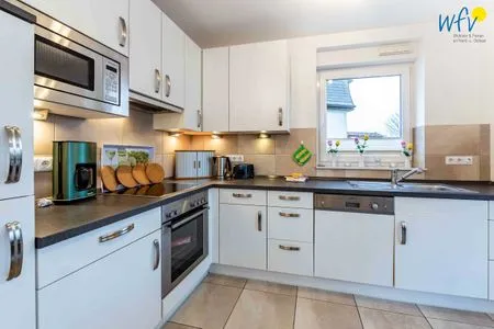 Küche / Küchenzeile Haus Inseltraum Borkum Ferienwohnung Muschelsucher