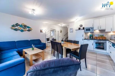 Wohnzimmer Haus Inseltraum Borkum Ferienwohnung Muschelsucher