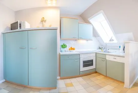 Küche / Küchenzeile Haus Nordseekind "Meeresrauschen"