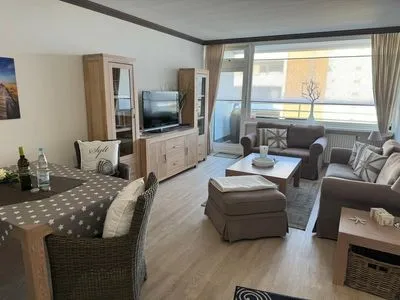 Wohnzimmer Ferienwohnung im Haus Strandstr.22 Strandnah Nordstern - App.72