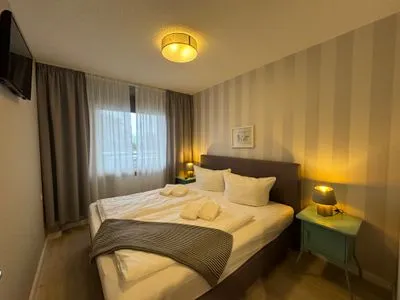 Schlafzimmer Ferienwohnung im Haus Nordland App 118 (Hund)